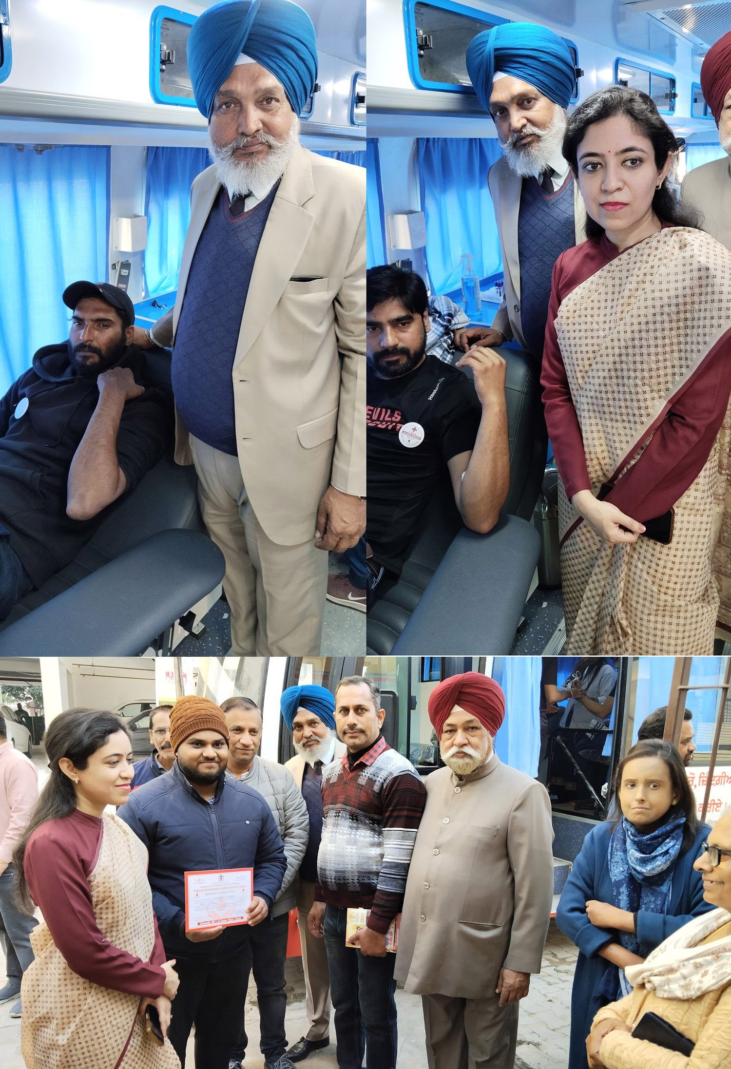 District Red Cross Branch organised blood donation camp at Kharar